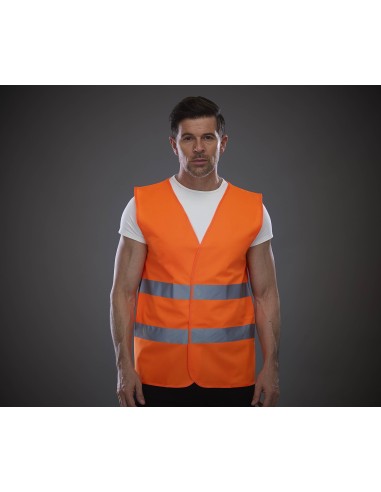 YOK-HVW102-Hi-Vis 2 Bands Waistcoat